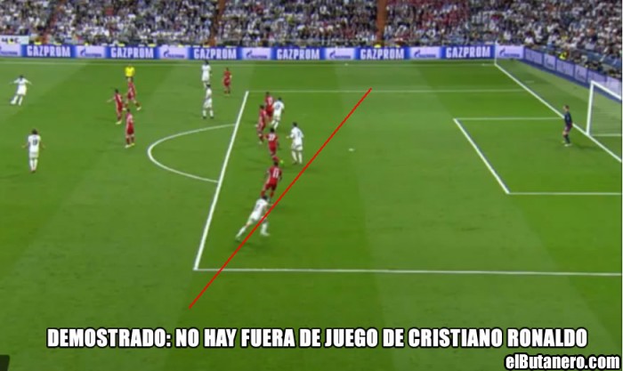 Real Madird vs Bayern Munich no hay fuera de juego!