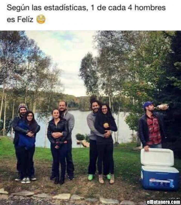 Uno de cada cuatro hombres es feliz