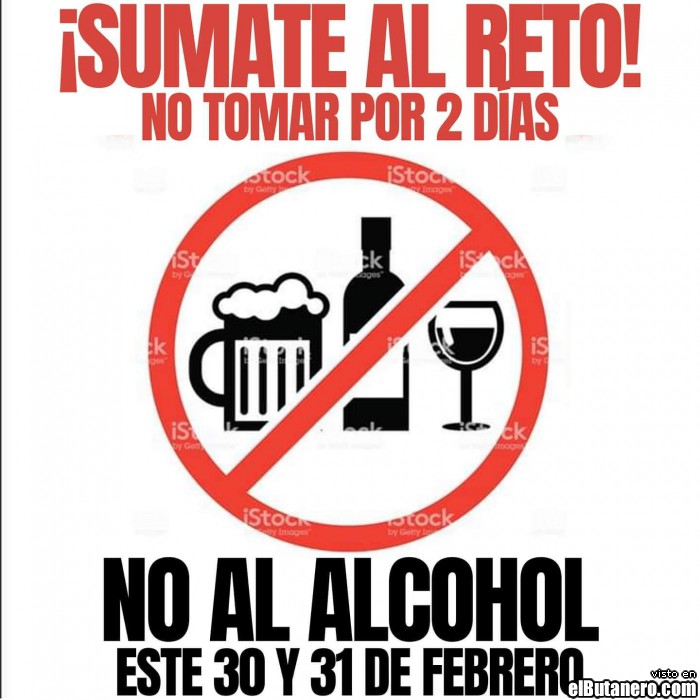 No al acohol