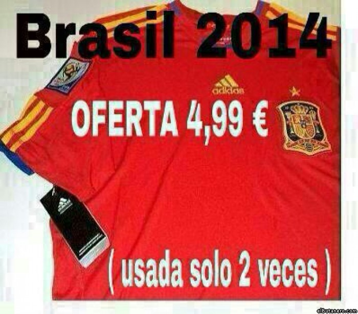 Oferta camiseta España en el mundial 2014