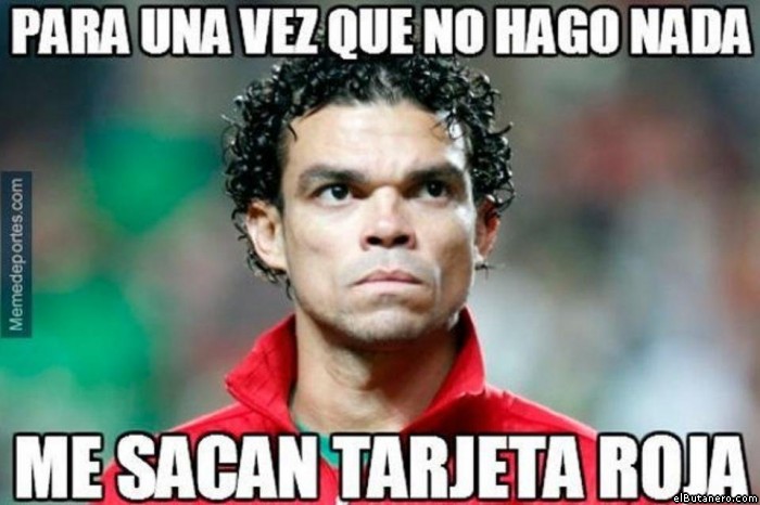 Pepe expulsado en el mundial 2014