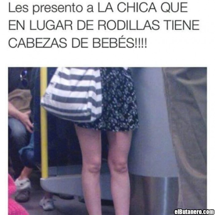 Unas rodillas muy extrañas