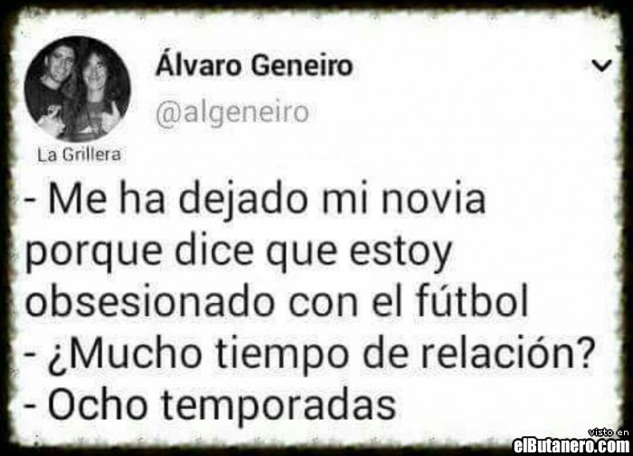 La novia y el fútbol