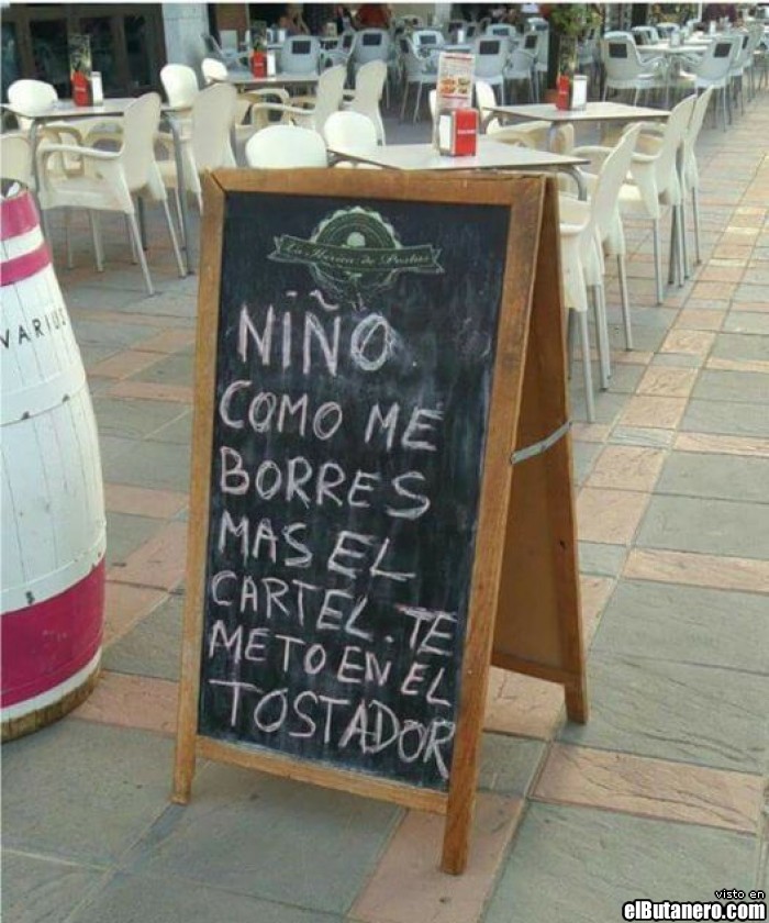 Aviso del camarero