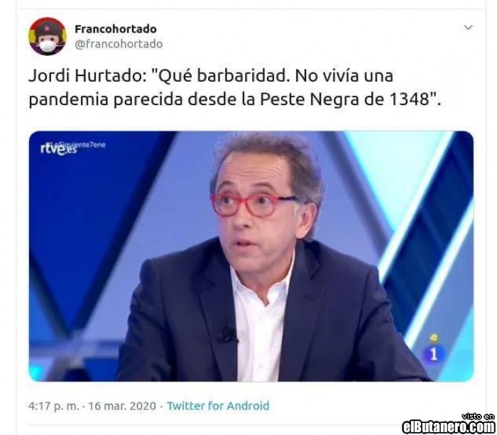 Jordi Hurtado y el coronavirus