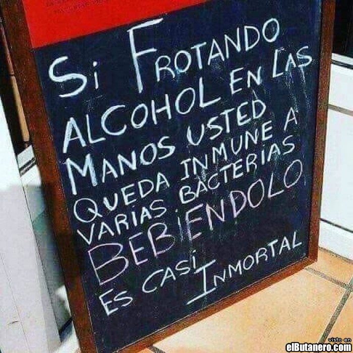 El alcohol es bueno